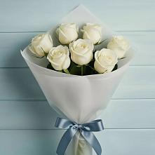 Букет 7 Белых роз Эдлесс Лав в Канаш