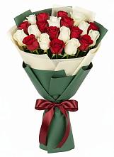 Букет Микс из красных и белых роз #REPLACE_PRED# Канаш