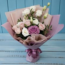 Букет цветов из:  Розы и Лизиантусы в Канаш