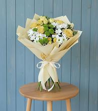 Букет цветов из:  Хризантемы и Розы #REPLACE_PRED# Канаш